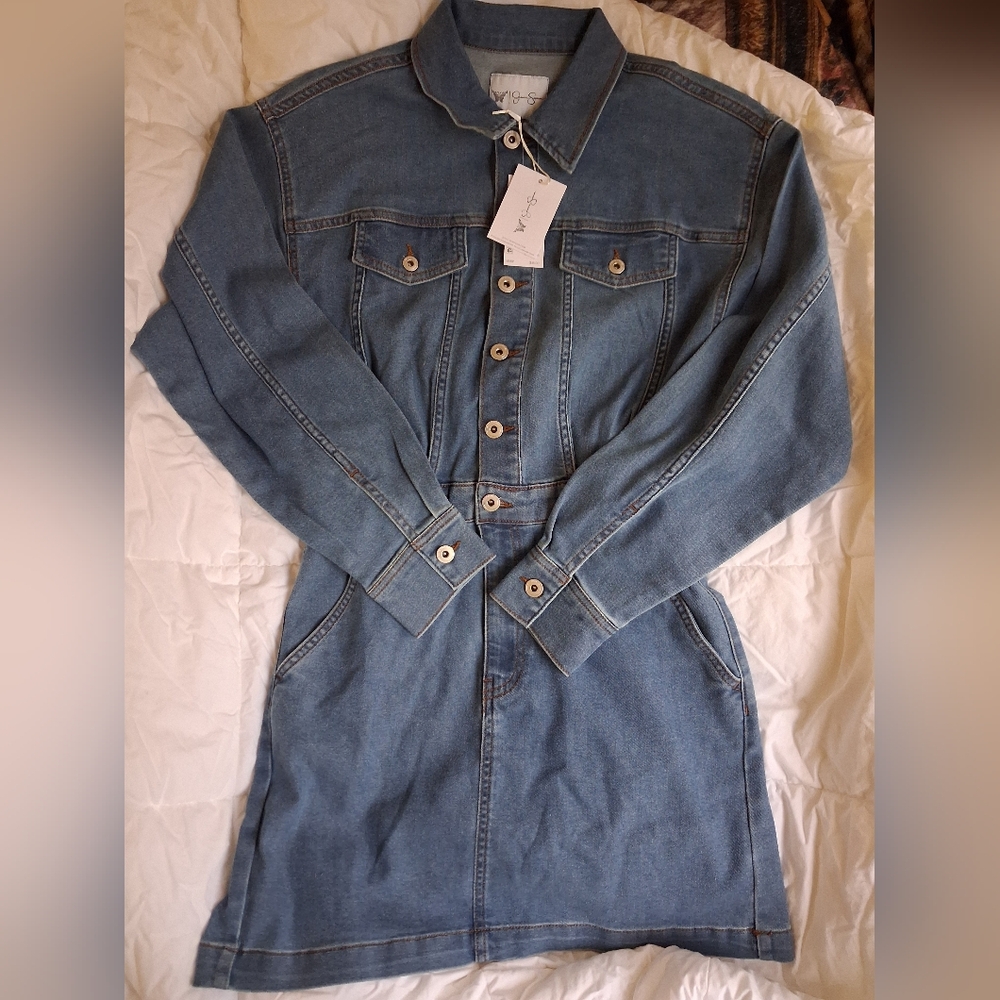 Jessica Simpson Denim Dress Country Western